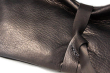 Load image into Gallery viewer, Black leather clutch bag - Clutch CRIS, very soft leather / nappa bag, black