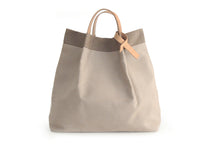 Load image into Gallery viewer, Anna TOTE bag and HAND bag made of canvas and italian leather personalized
