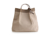 Load image into Gallery viewer, Anna TOTE bag and HAND bag made of canvas and italian leather personalized