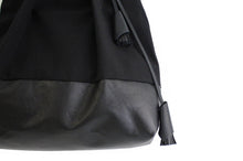 Load image into Gallery viewer, TOTE bag made of canvas and italian leather, black. Anna bag