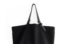 Load image into Gallery viewer, Olivia TOTE bag, Shopping bag, Shopper bag made of canvas and italian leather personalized with name
