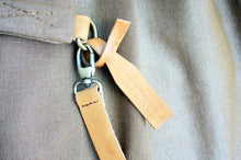 Load image into Gallery viewer, Weekend bag canvas and leather shoulder bag, brown. Personalized bag with name