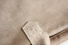 Load image into Gallery viewer, Silvie Leather crossbody bag, SHOULDER BAG with handles made of italian taupe leather