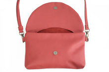 Load image into Gallery viewer, Leather CROSS-BODY bag made of italian leather  color red. Sofia leather crossbody bag