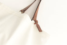 Load image into Gallery viewer, Olivia TOTE bag, Shopping bag made of canvas and italian leather, personalized with your name