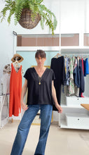 Load image into Gallery viewer, Black blouse, shirt beGenuine
