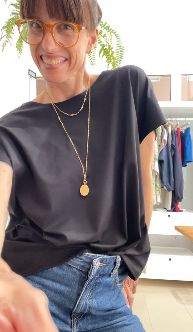 Black blouse, shirt beGenuine