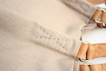 Load image into Gallery viewer, Weekend bag, canvas and leather bag, light brown. Personalized with name.