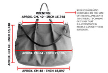 Load image into Gallery viewer, Weekend bag, canvas and leather bag, black; personalized with name.