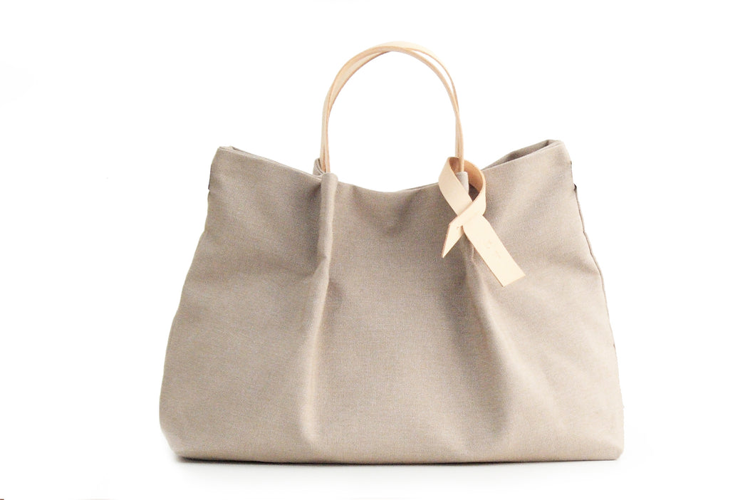 Anna TOTE bag and HAND bag made of canvas and italian leather personalized