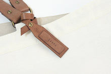 Load image into Gallery viewer, Olivia TOTE bag, Shopping bag made of canvas and italian leather, personalized with your name