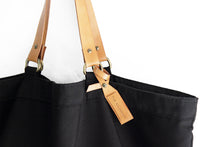 Load image into Gallery viewer, Olivia TOTE bag, Shopping bag, Shopper made of canvas and italian leather personalized with name