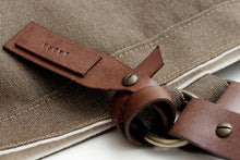 Load image into Gallery viewer, Olivia TOTE bag, Shopping bag, Shopper bag made of canvas and italian leather personalized with name