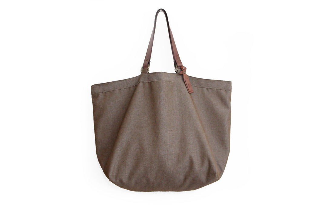 Olivia TOTE bag, Shopping bag, Shopper bag made of canvas and italian leather personalized with name