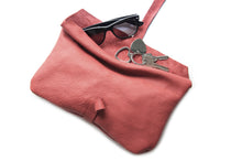 Load image into Gallery viewer, Red Leather clutch bag - Clutch CRIS, very soft leather / nappa bag, red