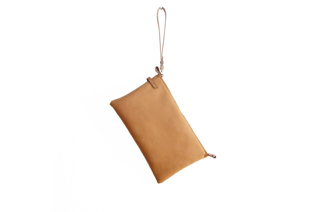 Leather clutch bag and crossbody bag, ADA clutch - customizable with your initials