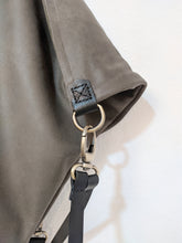 Load image into Gallery viewer, Cleo CONVERTIBLE BACKPACK, leather backpack, made of  italian leather, Grey color.