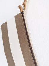 Load image into Gallery viewer, Canvas and Leather clutch bag and crossbody bag, ADA clutch