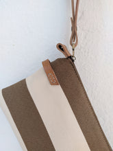 Load image into Gallery viewer, Canvas and Leather clutch bag and crossbody bag, ADA clutch