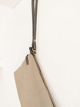 Load image into Gallery viewer, Canvas and Leather clutch bag and crossbody bag, ADA clutch
