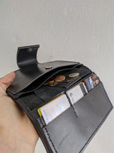 Load image into Gallery viewer, NEW! Leather wallet black color. Andrea wallet