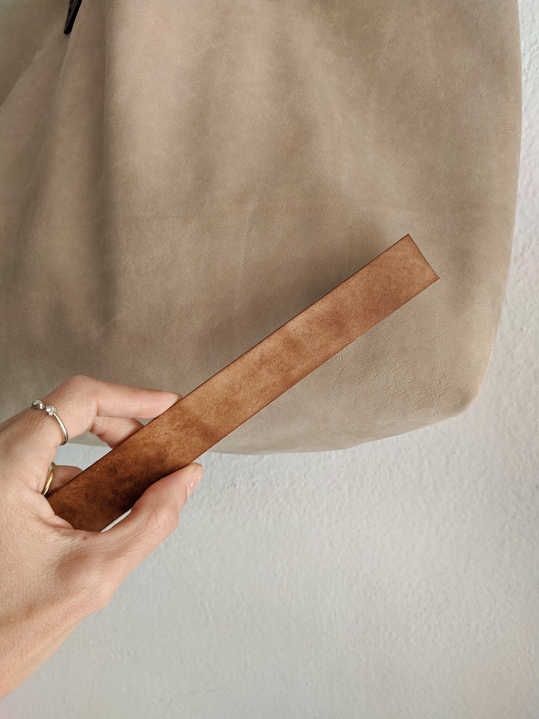 Double Face bag: Italian leather and Map fabric, TOTE bag and shoulder bag. Rebecca Bag