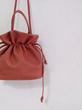 Load image into Gallery viewer, Leather CROSS-BODY bag made of italian leather.  Rose Bag