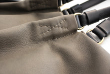 Load image into Gallery viewer, Susy Leather shoulder bag made of italian leather dark grey personalized with your initials