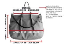 Load image into Gallery viewer, Weekend bag canvas and leather shoulder bag beige. Personalized bag with your name