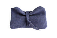 Load image into Gallery viewer, Camy Phone case, Little pouch, eyeglasses holder, pencil case made of italian leather, blue