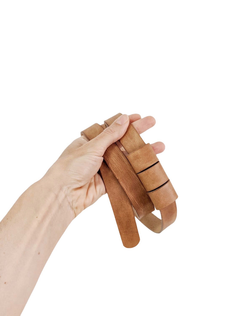 Leather belt, to tie as you like