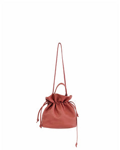 Leather CROSS-BODY bag made of italian leather.  Rose Bag