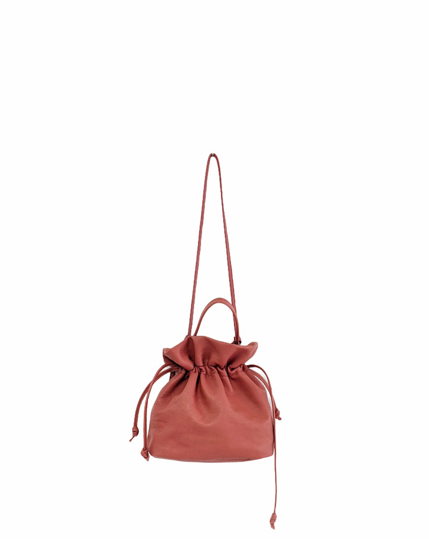 Leather CROSS-BODY bag made of italian leather.  Rose Bag